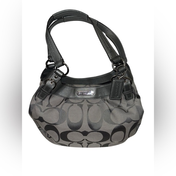 Coach Soho Gray Signature Hobo Bag - Picture 1 of 10